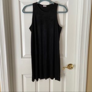 Black velvet dress